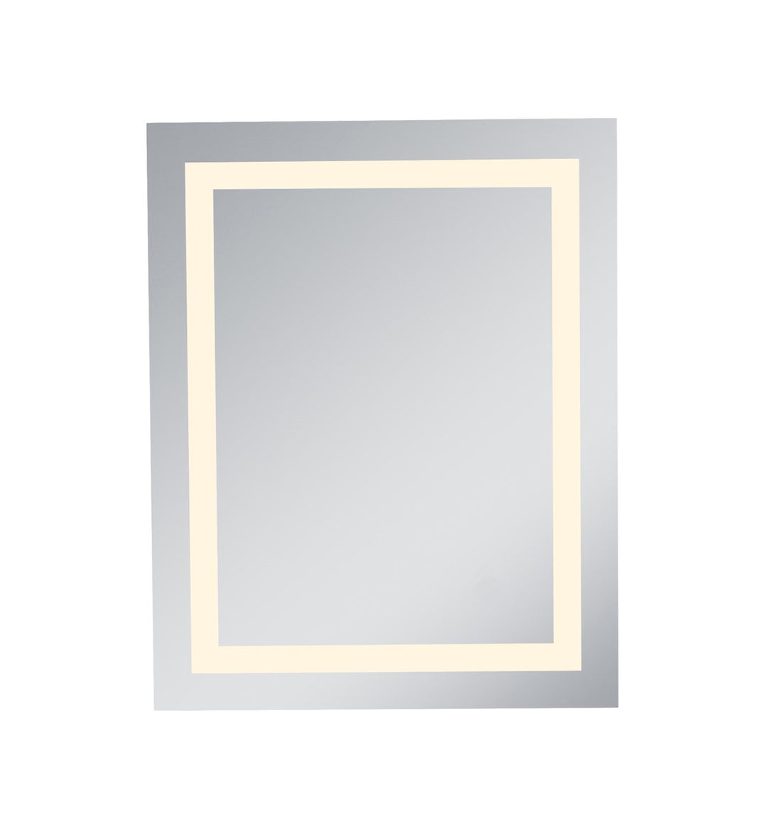 Led Electric Mirror Rectangle W24inH30in Dimmable 3000K by Elegant Decor