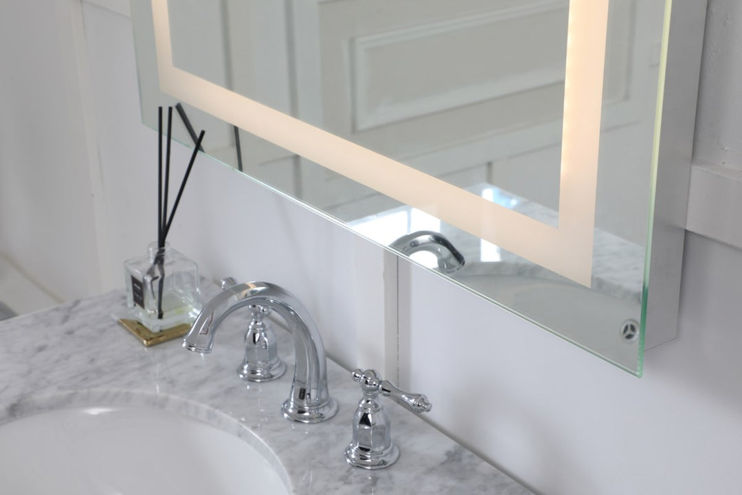Led Electric Mirror Rectangle W24inH30in Dimmable 3000K