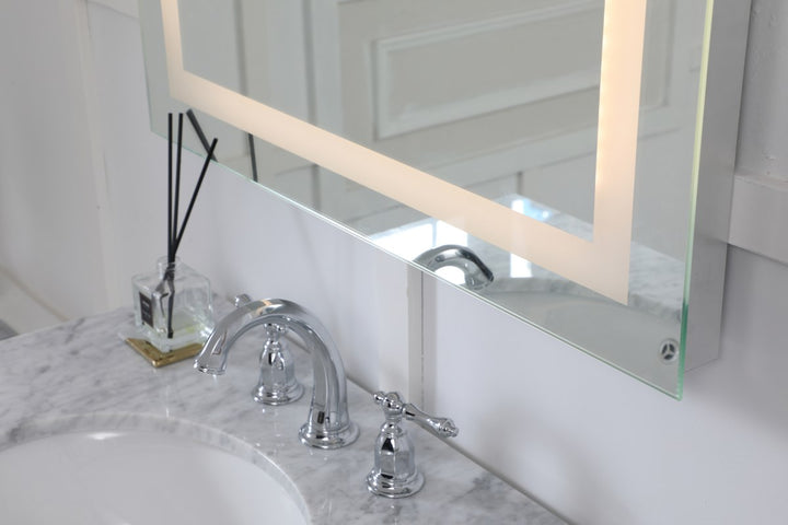 Led Electric Mirror Rectangle W24inH30in Dimmable 3000K
