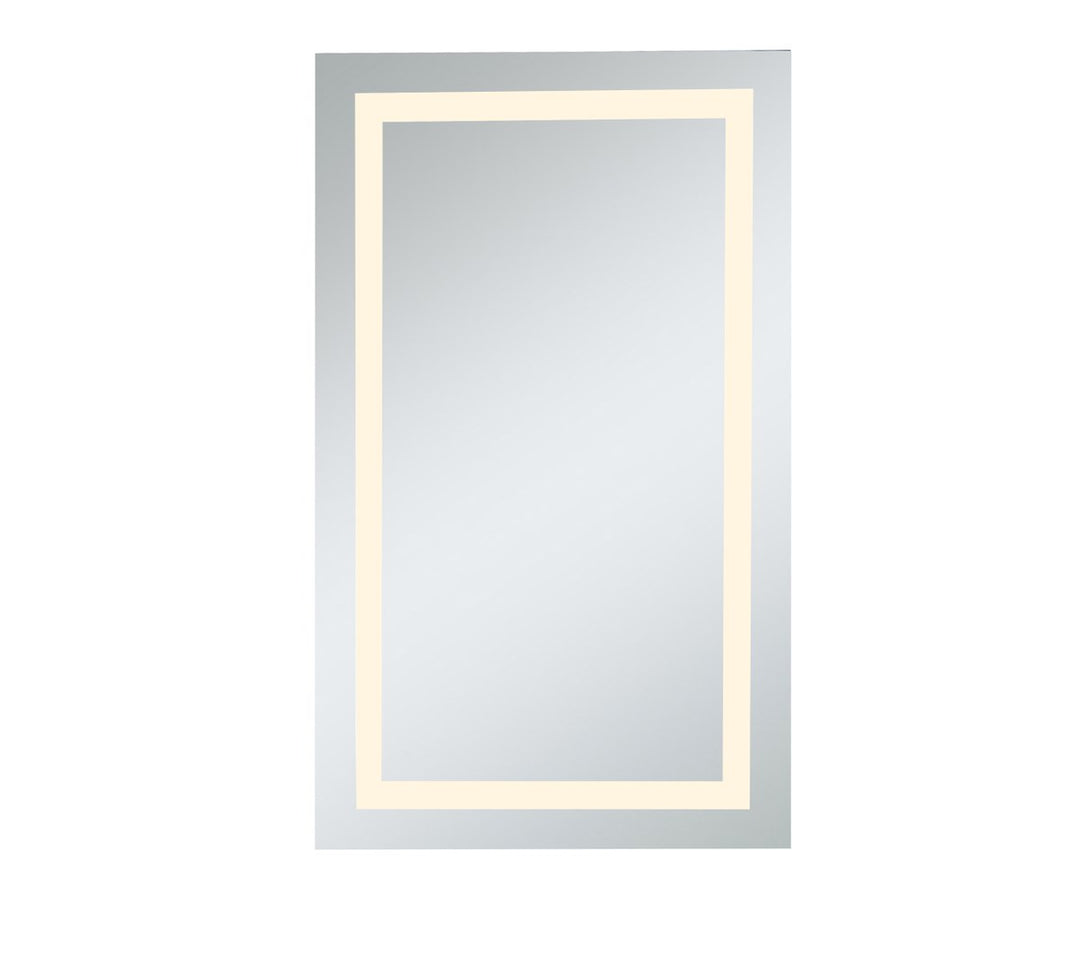 Led Electric Mirror Rectangle W24inH40in Dimmable 3000K by Elegant Decor