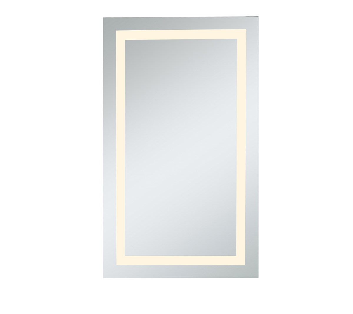 Led Electric Mirror Rectangle W24inH40in Dimmable 3000K by Elegant Decor