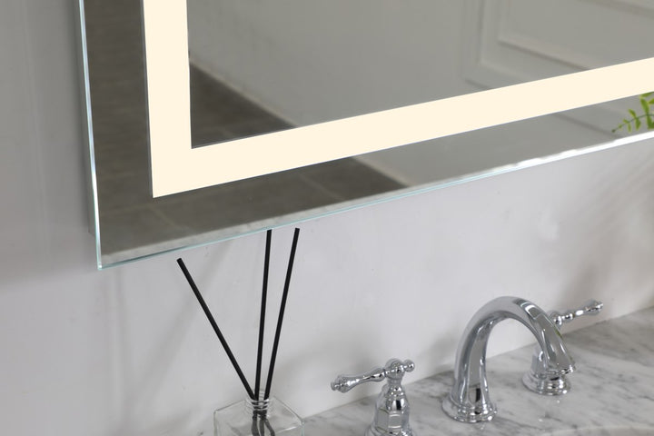 Led Electric Mirror Rectangle W24inH40in Dimmable 3000K