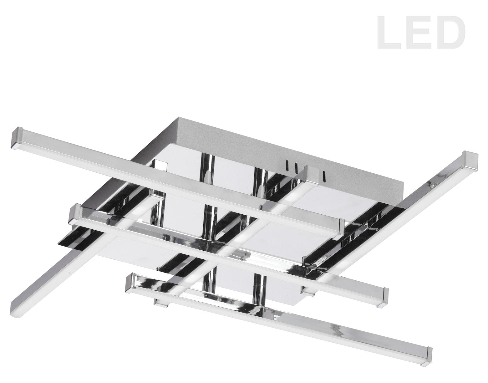 6Lt Led Flush Mount Polished Chrome by Dainolite