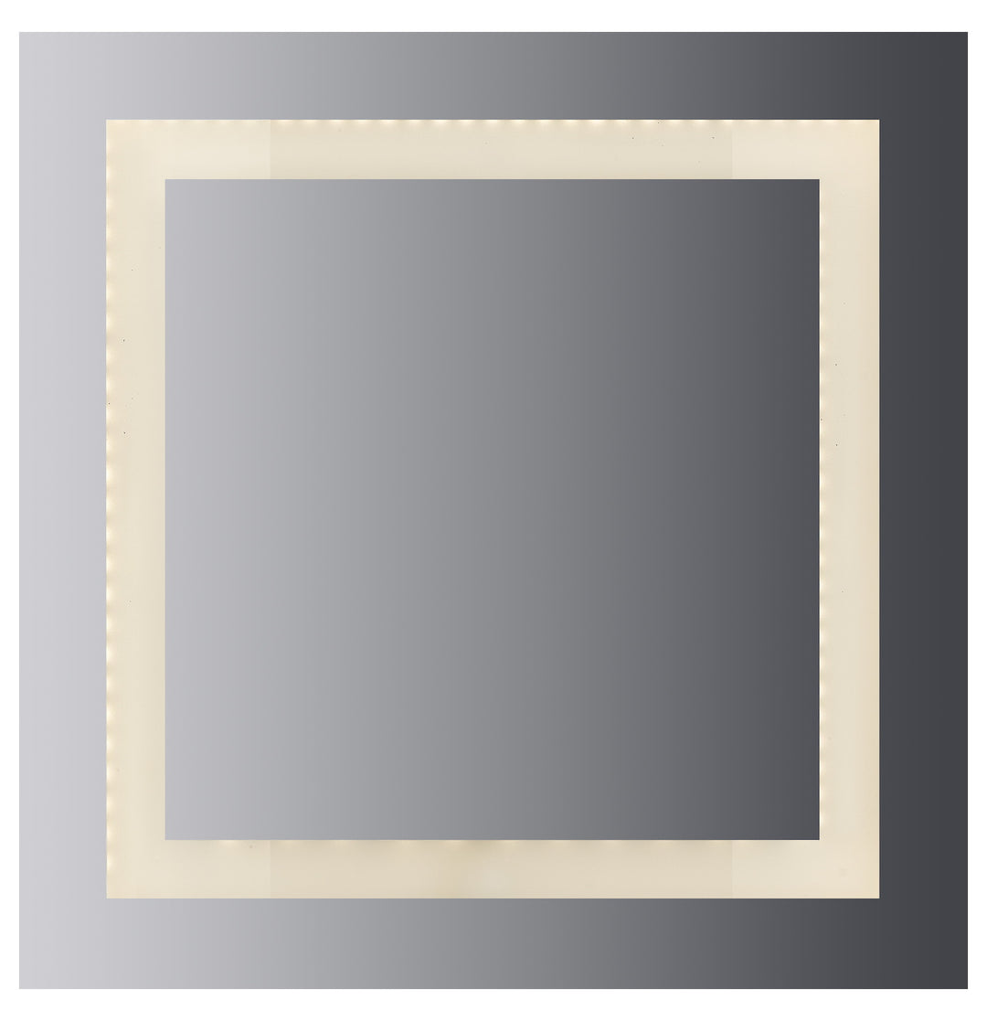 Led Lighted Mirror Inset Style Frosted Glass. 36In.H X 36In.W. Cri: 80 by CAL Lighting