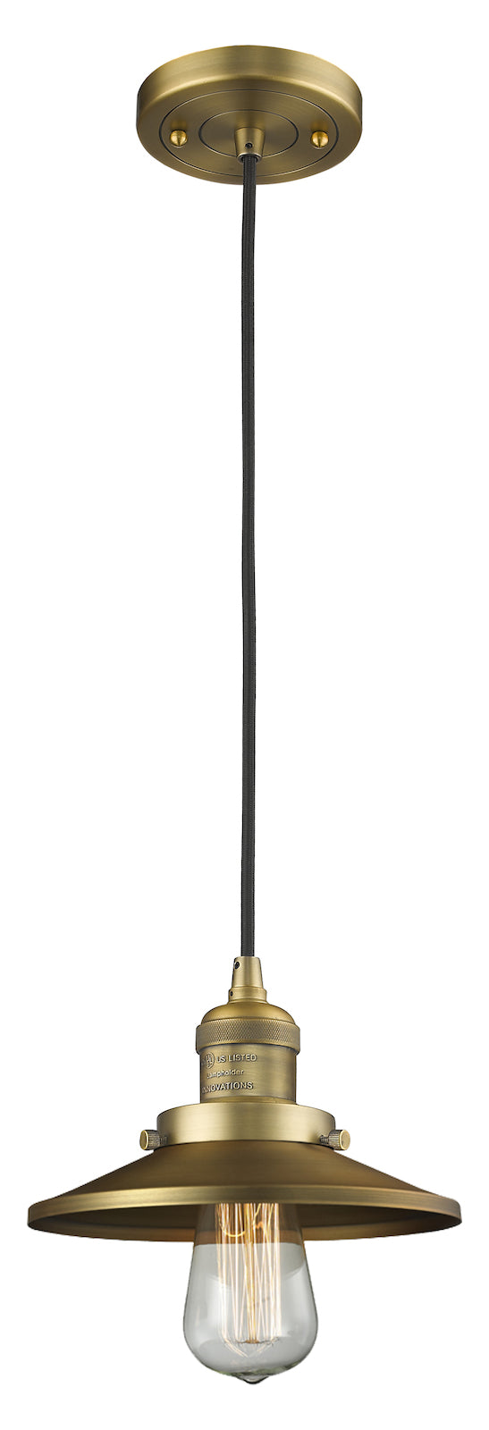 Metal Shade Pendant With 10 Feet Cord by Innovations Lighting