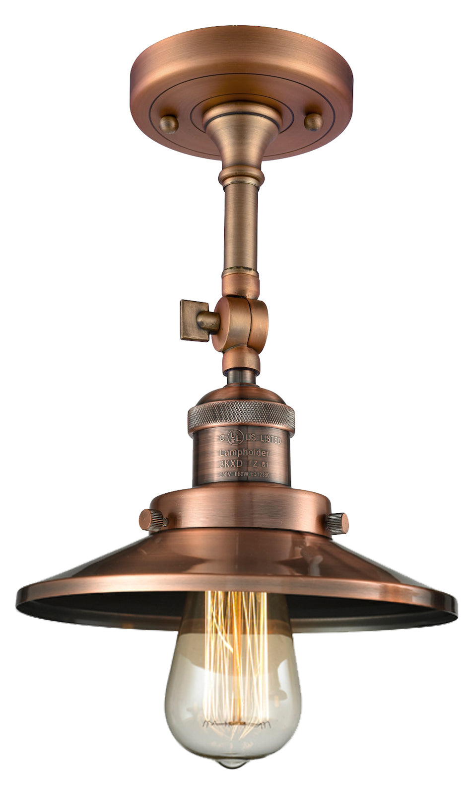 Metal Shade Semi-Flush by Innovations Lighting