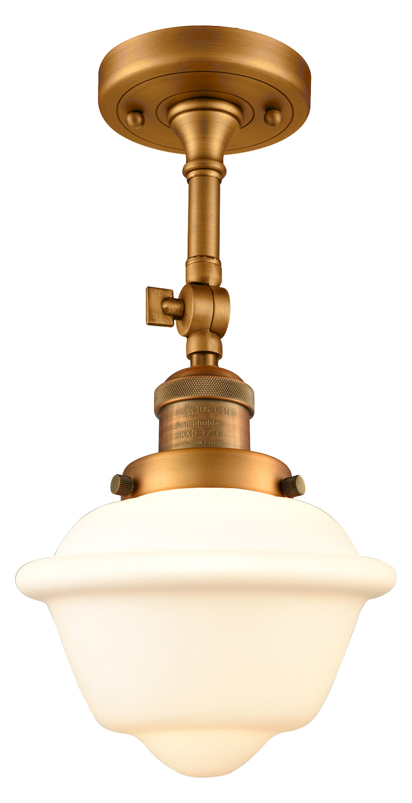 Glass Semi-Flush