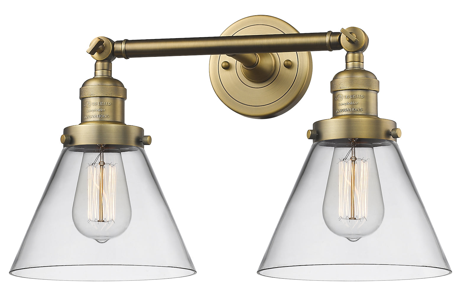 Glass 2 Light Adjustable Wall Sconce Up Or Down by Innovations Lighting