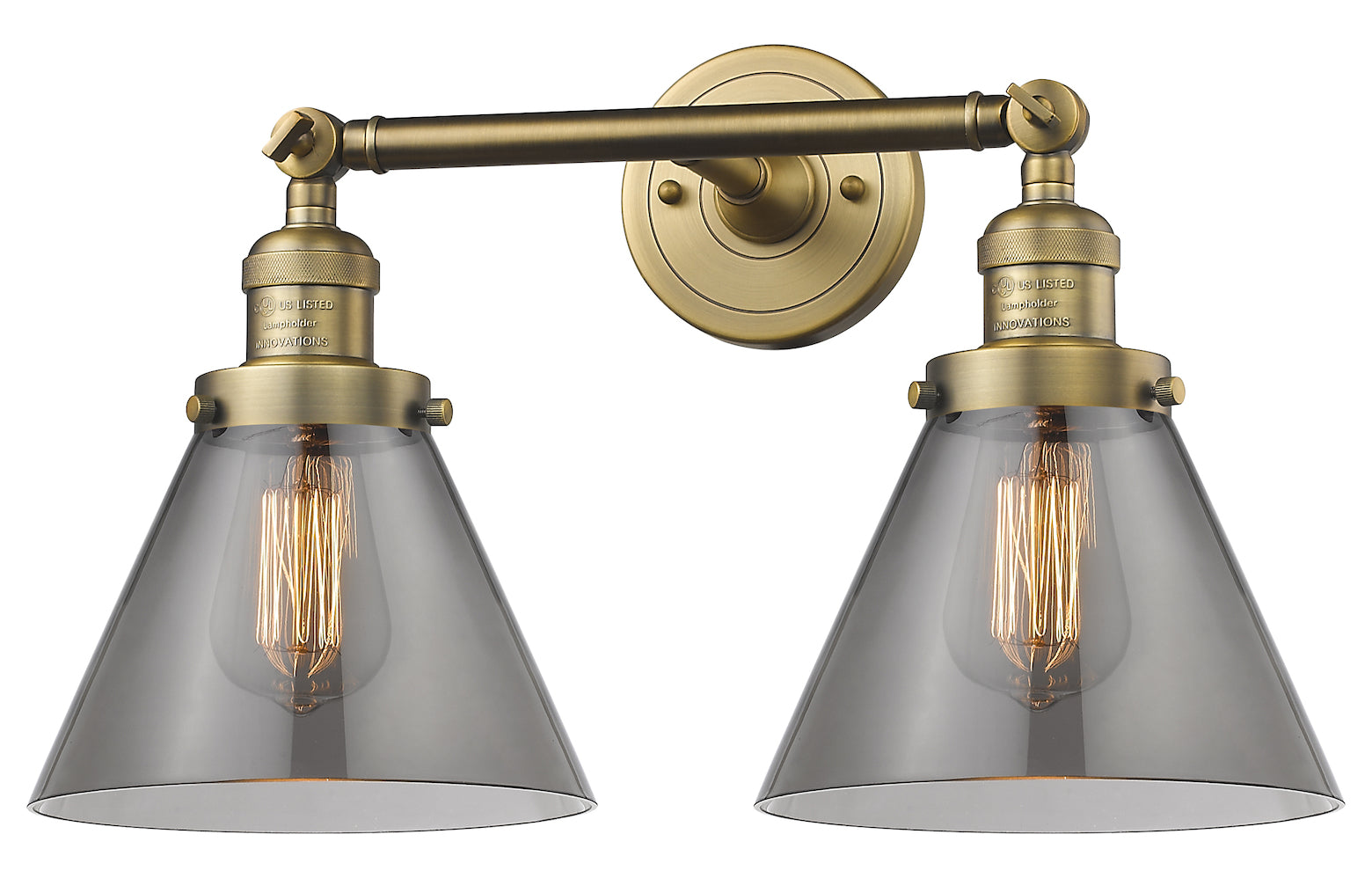 Glass 2 Light Adjustable Wall Sconce Up Or Down by Innovations Lighting