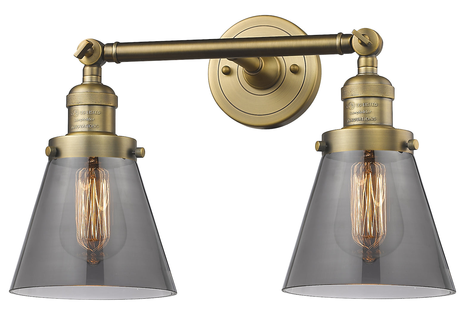 Glass 2 Light Adjustable Wall Sconce Up Or Down by Innovations Lighting