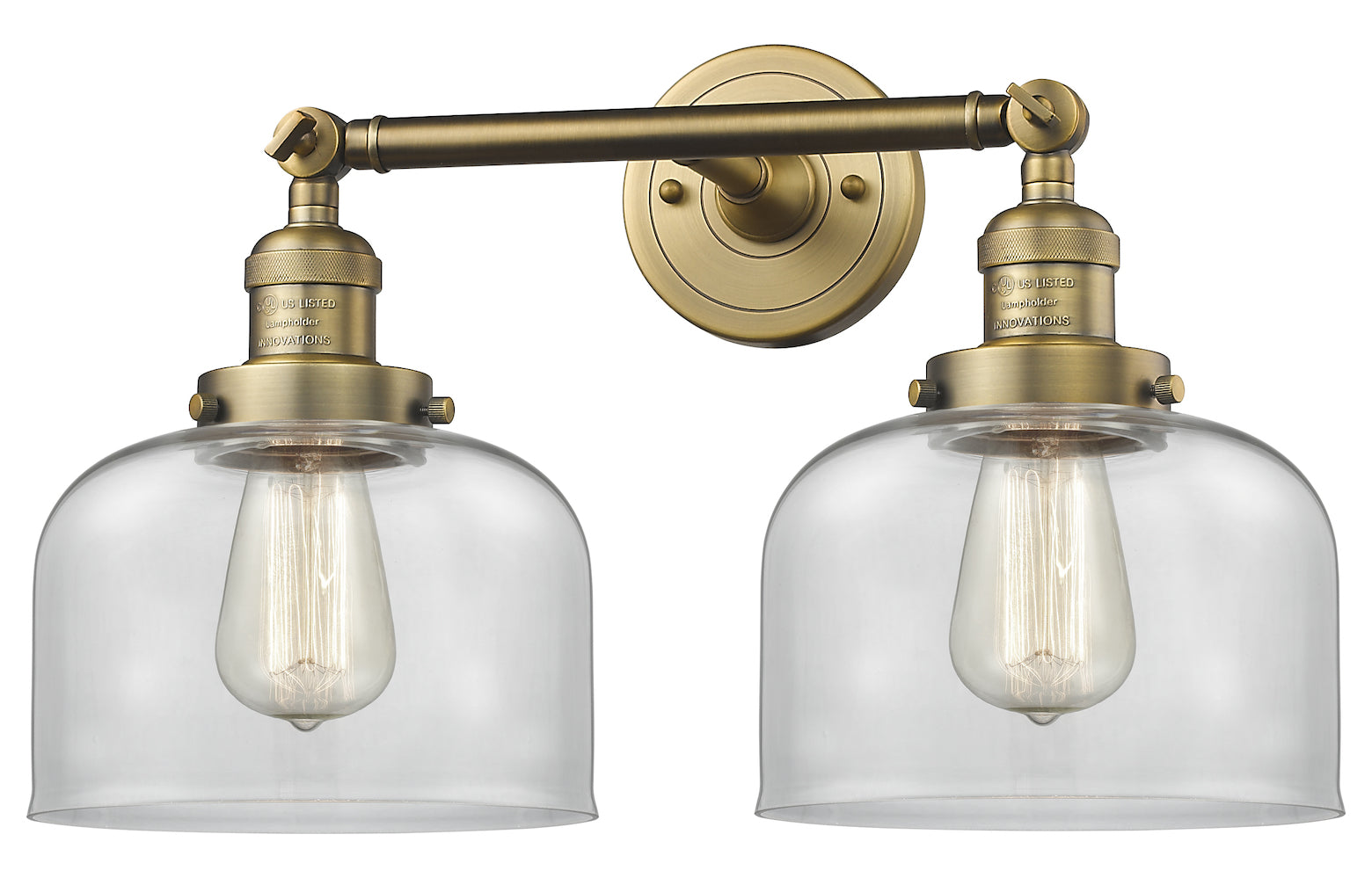Glass 2 Light Adjustable Wall Sconce Up Or Down by Innovations Lighting