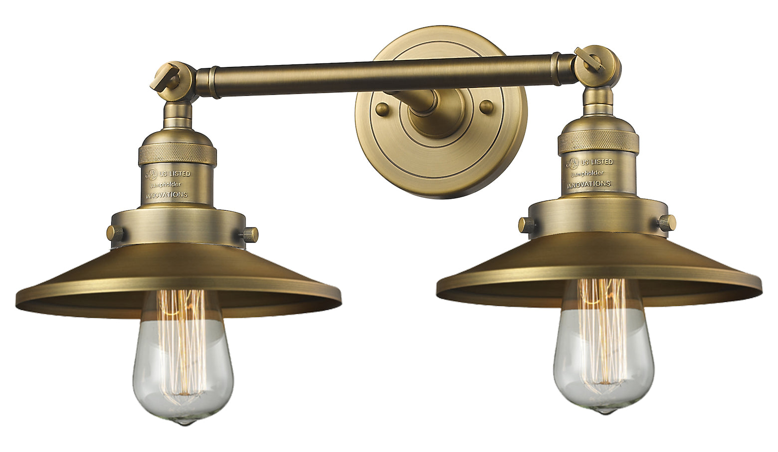 Metal Shade 2 Light Adjustable Wall Sconce Up Or Down by Innovations Lighting