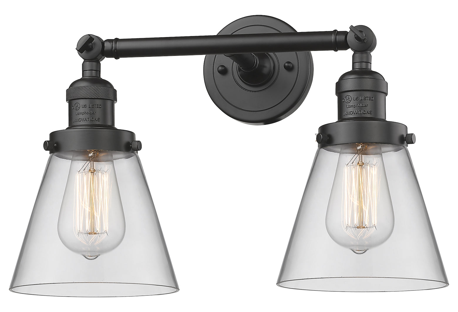 Glass 2 Light Adjustable Wall Sconce Up Or Down by Innovations Lighting