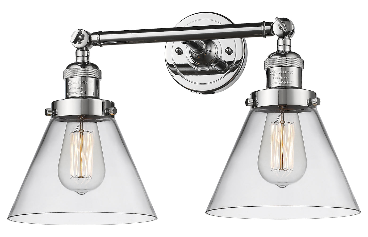 Glass 2 Light Adjustable Wall Sconce Up Or Down by Innovations Lighting