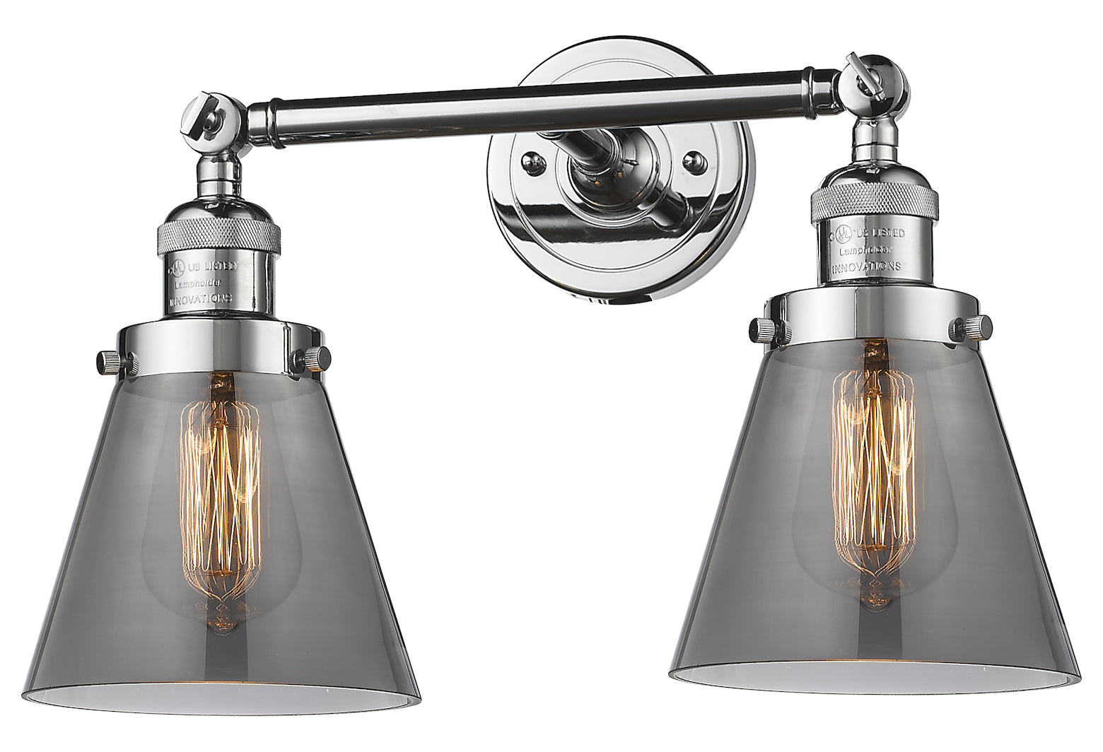 Glass 2 Light Adjustable Wall Sconce Up Or Down by Innovations Lighting