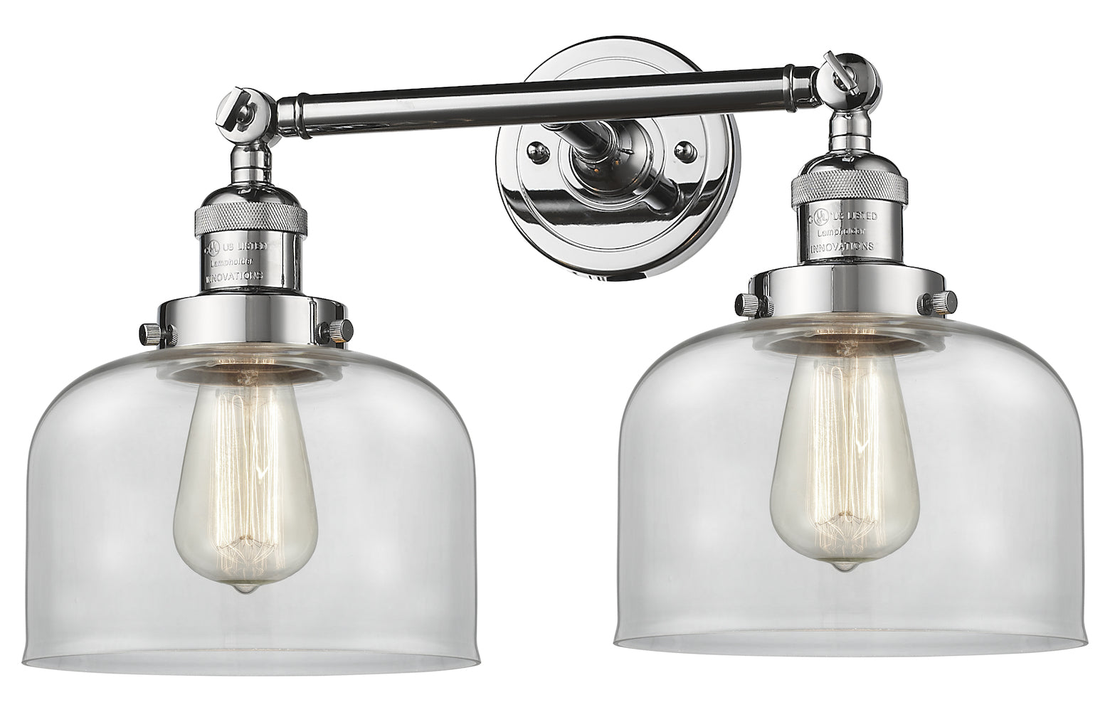 Glass 2 Light Adjustable Wall Sconce Up Or Down by Innovations Lighting