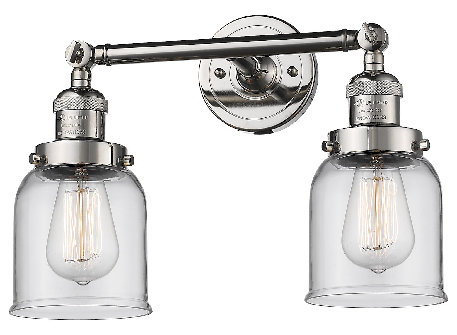Glass 2 Light Adjustable Wall Sconce Up Or Down by Innovations Lighting