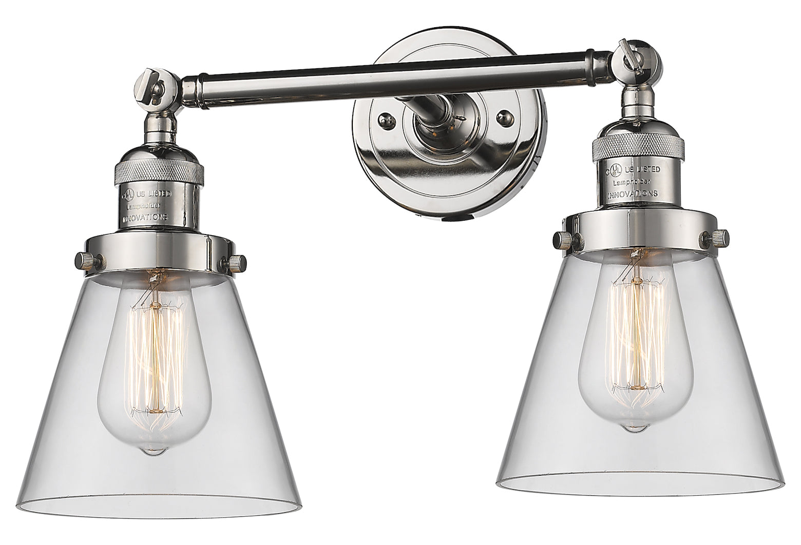 Glass 2 Light Adjustable Wall Sconce Up Or Down by Innovations Lighting