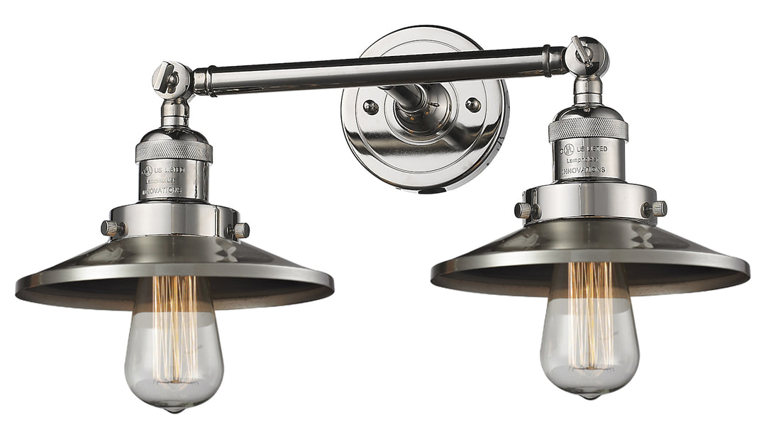 Metal Shade 2 Light Adjustable Wall Sconce Up Or Down by Innovations Lighting