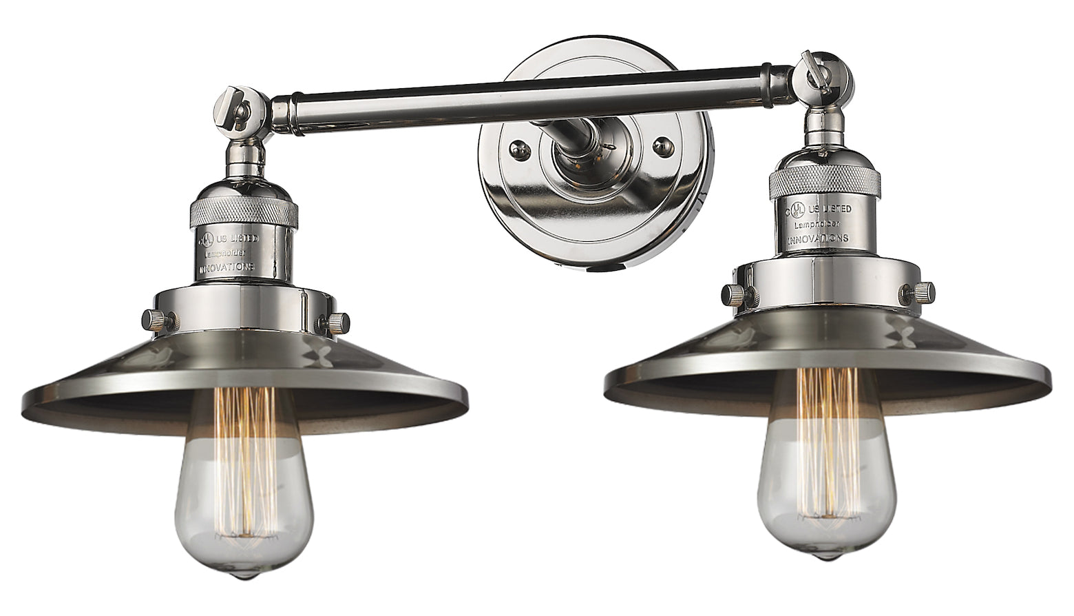 Metal Shade 2 Light Adjustable Wall Sconce Up Or Down by Innovations Lighting