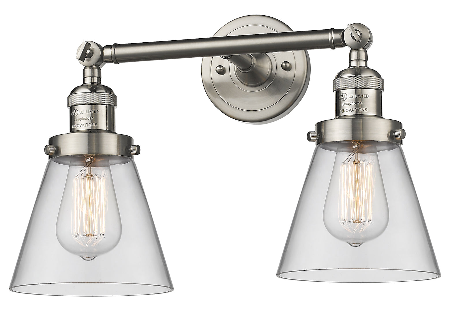 Glass 2 Light Adjustable Wall Sconce Up Or Down by Innovations Lighting