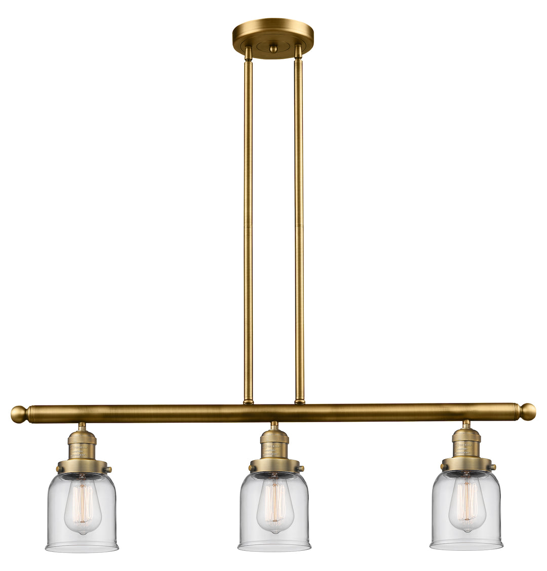 Glass 3 Light Island Adjustable Stem Chandelier by Innovations Lighting