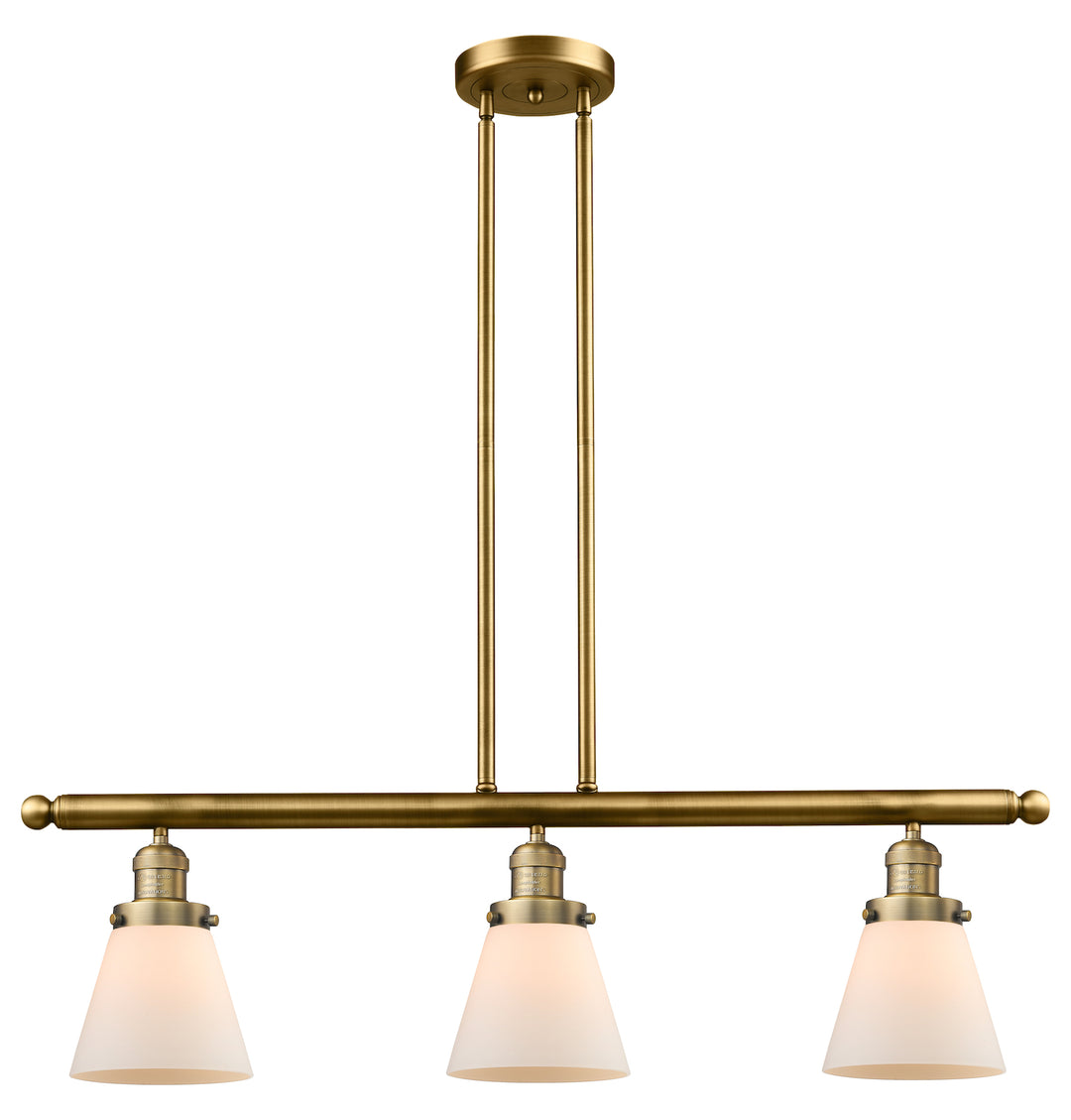 Glass 3 Light Island Adjustable Stem Chandelier by Innovations Lighting