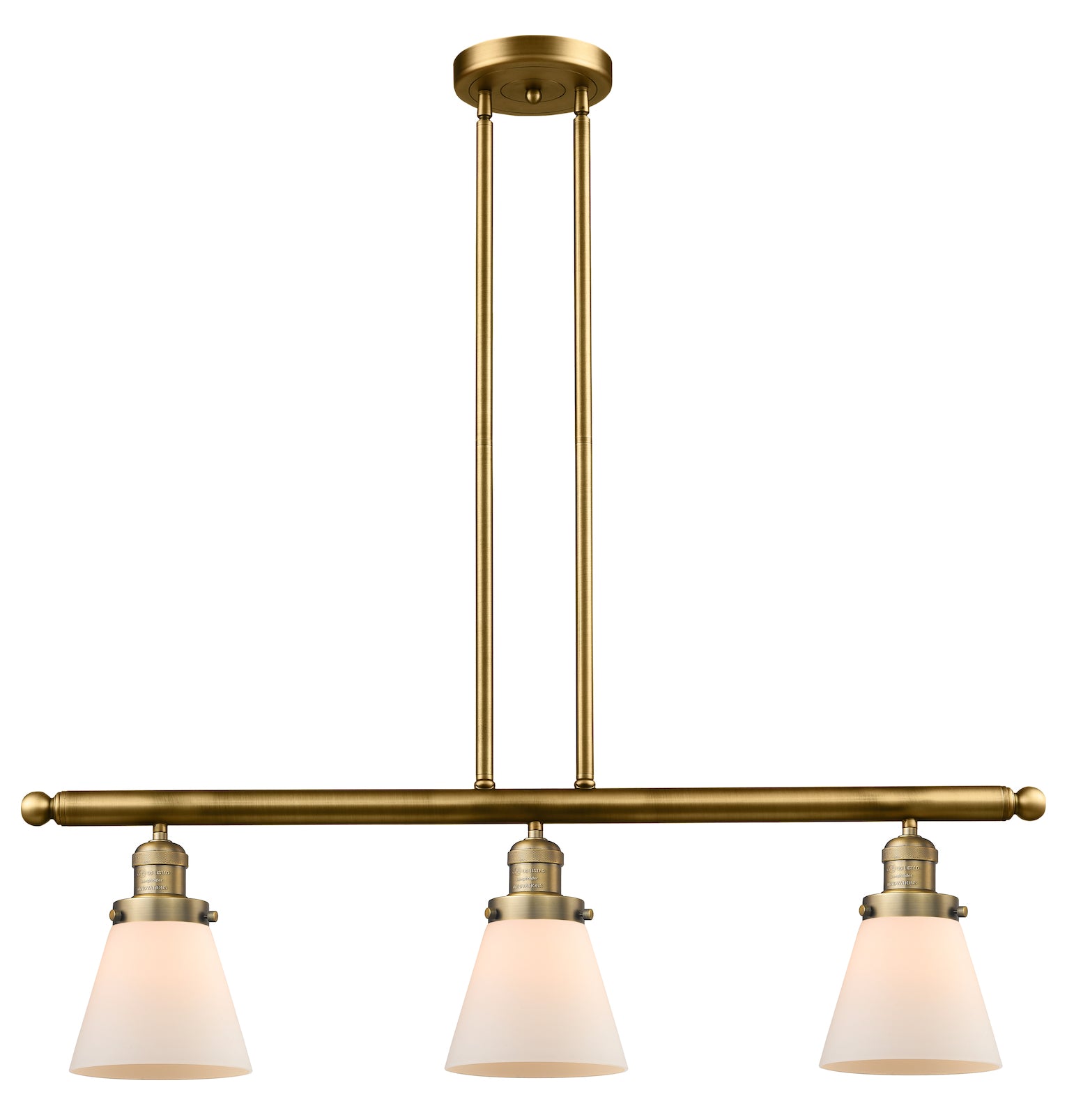 Glass 3 Light Island Adjustable Stem Chandelier by Innovations Lighting