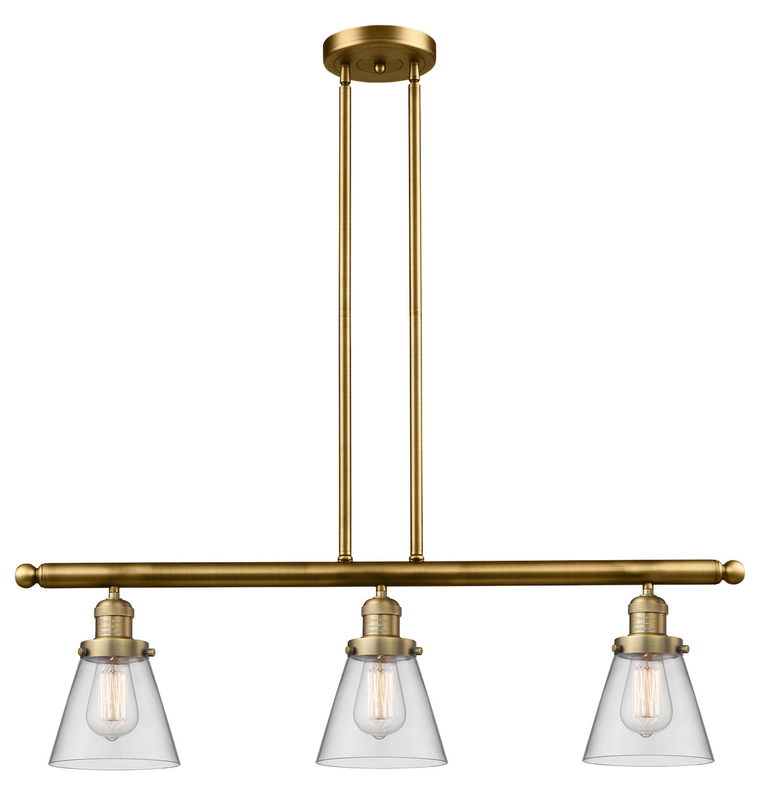 Glass 3 Light Island Adjustable Stem Chandelier by Innovations Lighting