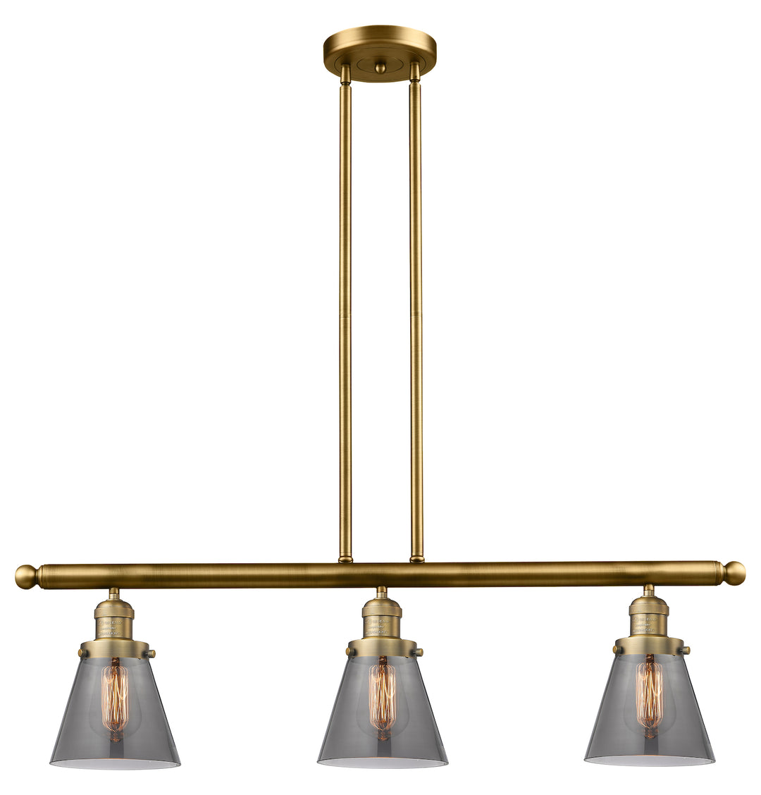 Glass 3 Light Island Adjustable Stem Chandelier by Innovations Lighting