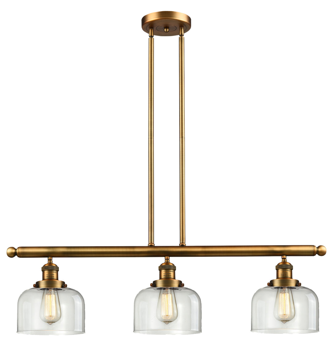 Glass 3 Light Island Adjustable Stem Chandelier by Innovations Lighting
