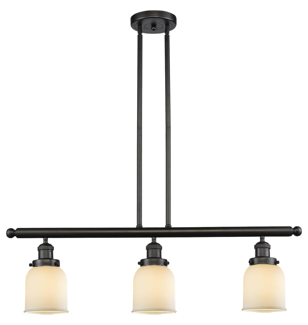 Glass 3 Light Island Adjustable Stem Chandelier by Innovations Lighting