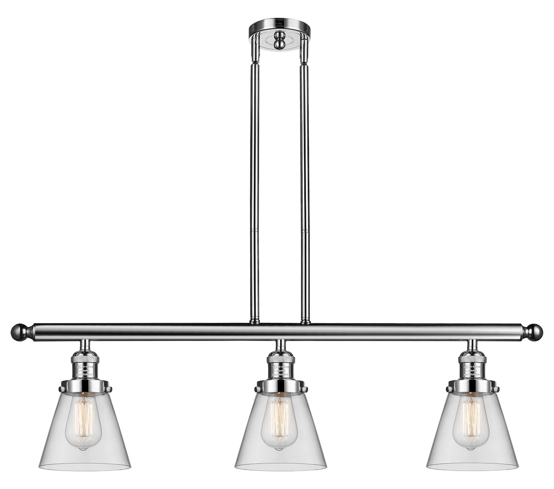 Glass 3 Light Island Adjustable Stem Chandelier by Innovations Lighting
