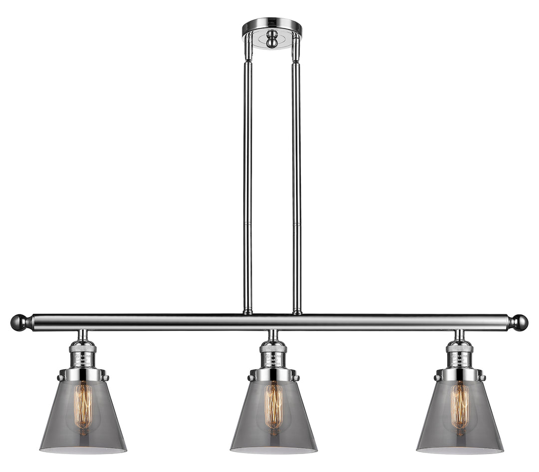 Glass 3 Light Island Adjustable Stem Chandelier by Innovations Lighting