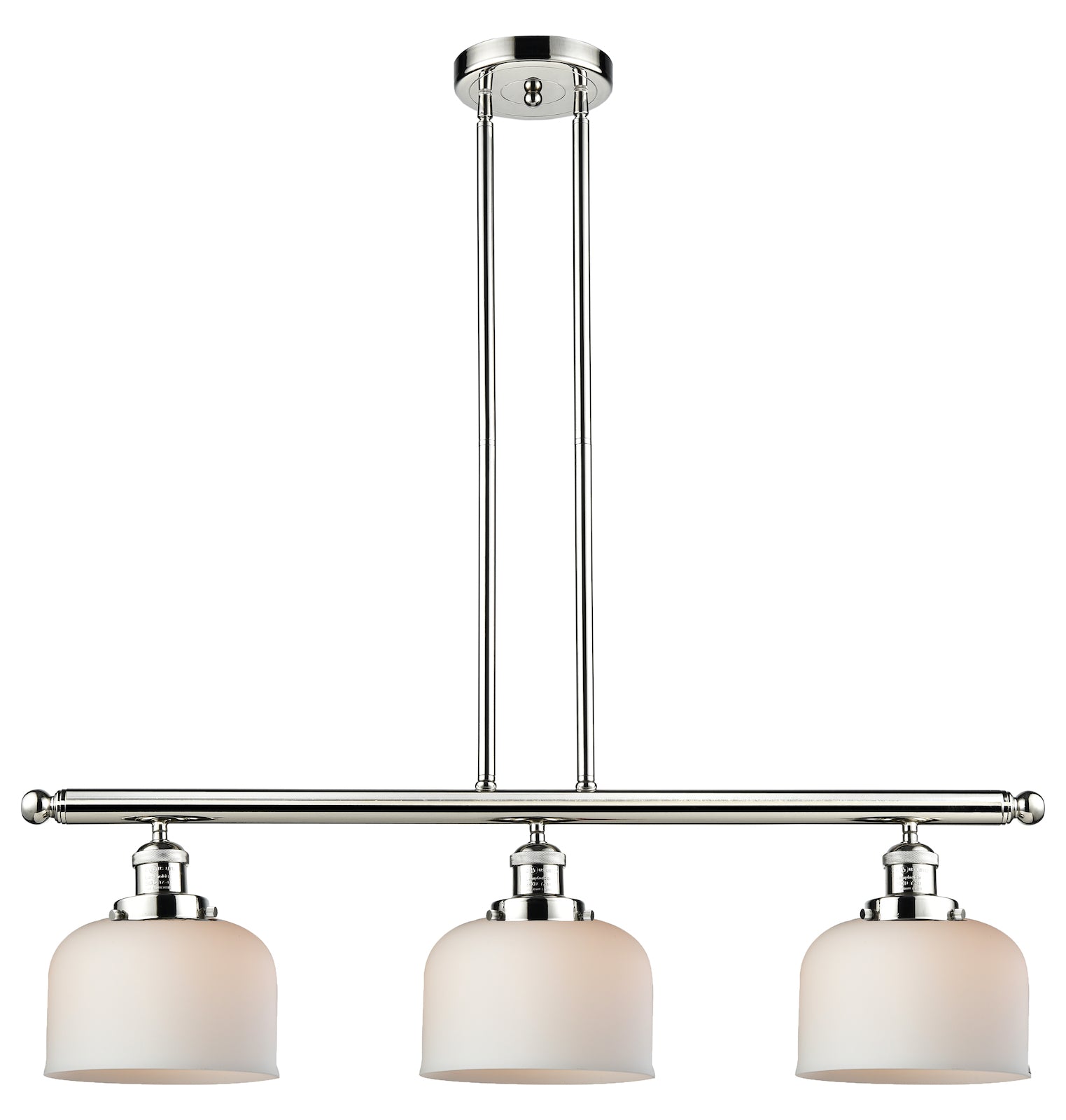 Glass 3 Light Island Adjustable Stem Chandelier by Innovations Lighting