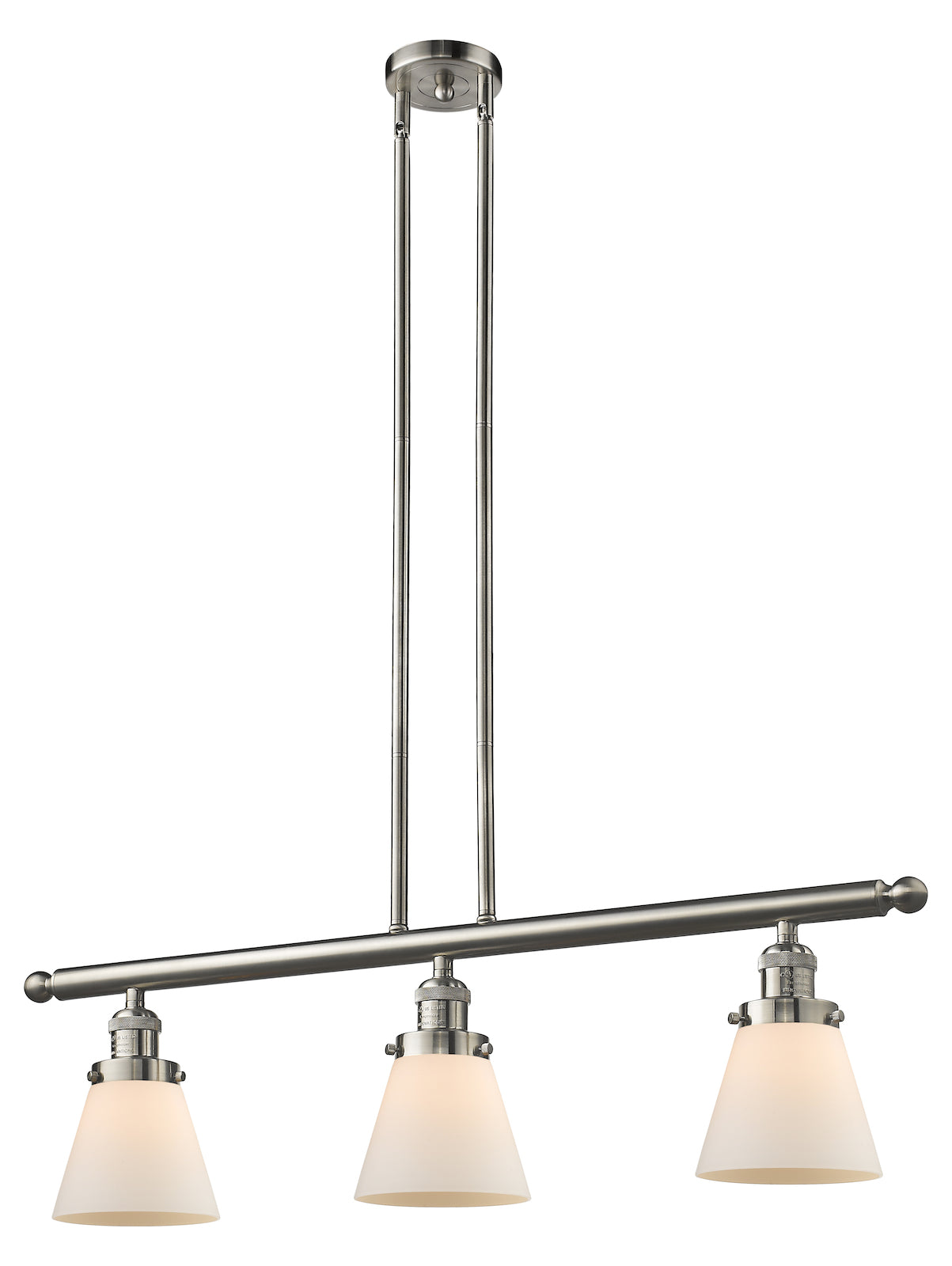 Glass 3 Light Island Adjustable Stem Chandelier by Innovations Lighting