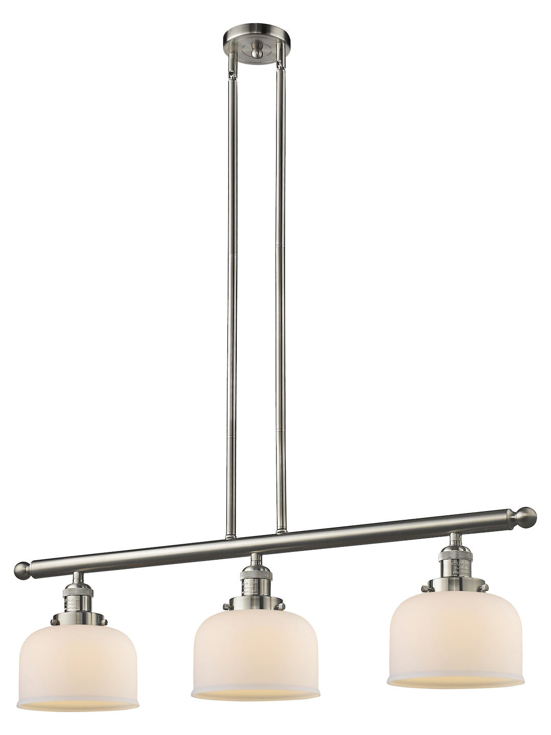 Glass 3 Light Island Adjustable Stem Chandelier by Innovations Lighting