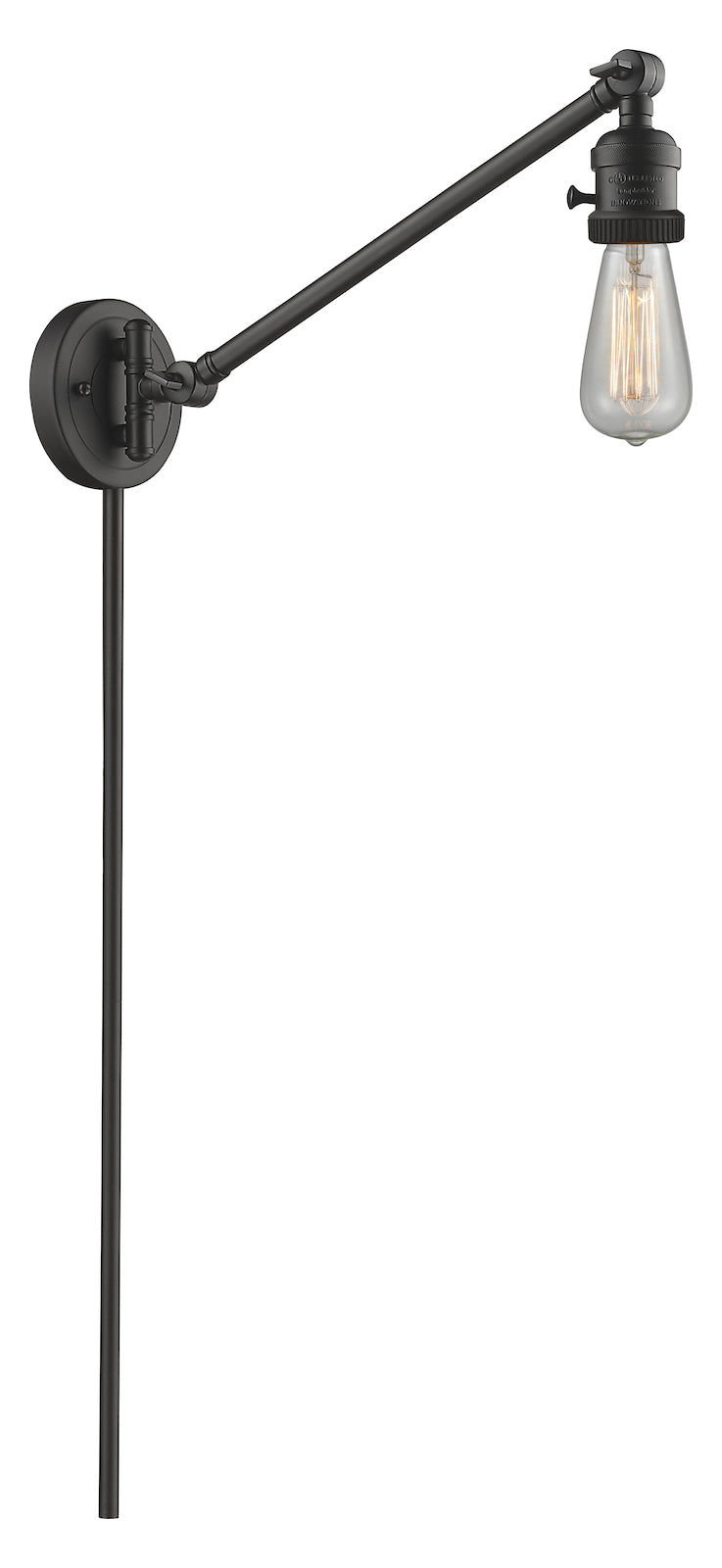 Adjustable Single Swing Arm Portable Wall Sconce by Innovations Lighting
