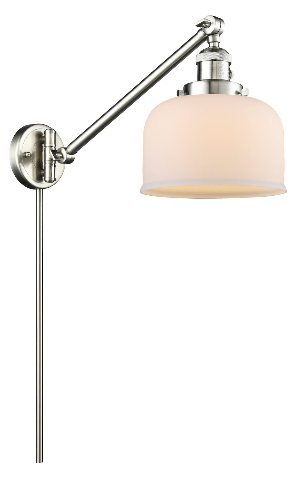 Glass Adjustable Single Swing Arm Portable Wall Sconce by Innovations Lighting