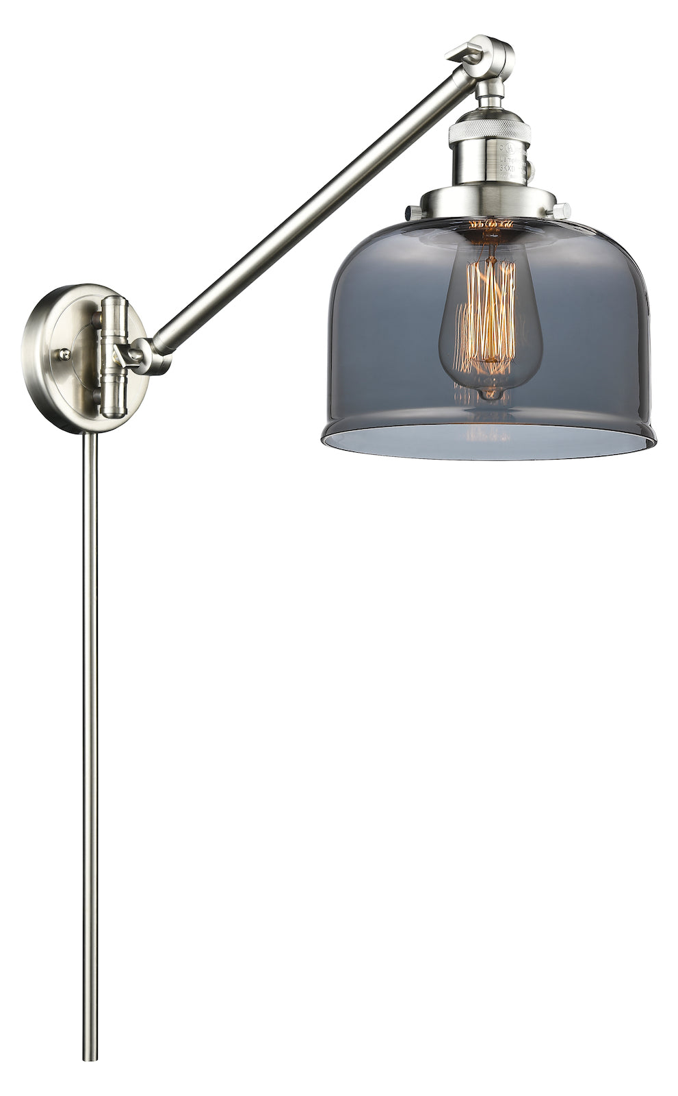 Glass Adjustable Single Swing Arm Portable Wall Sconce by Innovations Lighting