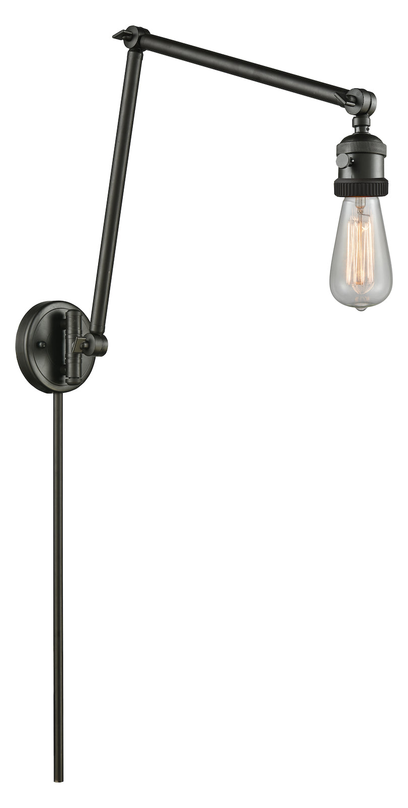 Adjustable Double Swing Arm Portable Wall Sconce by Innovations Lighting
