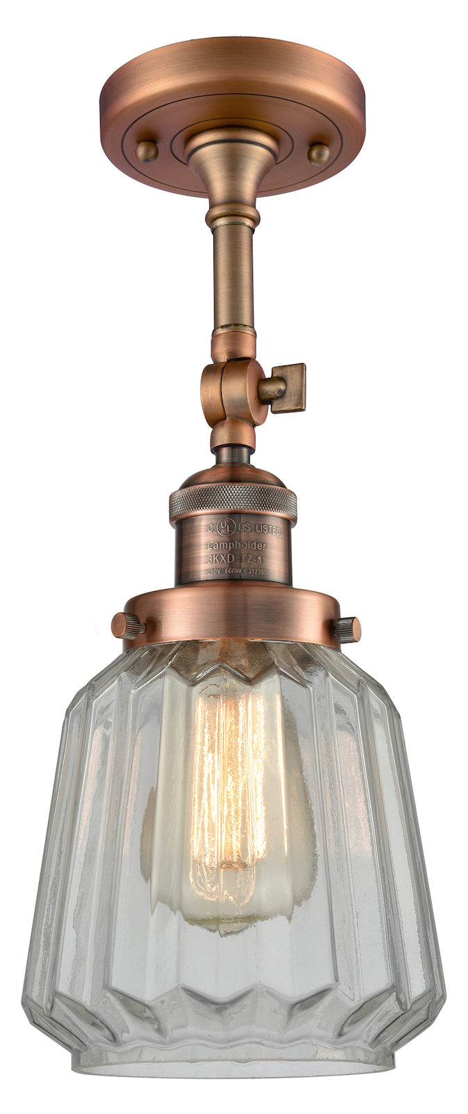 Glass Semi-Flush by Innovations Lighting