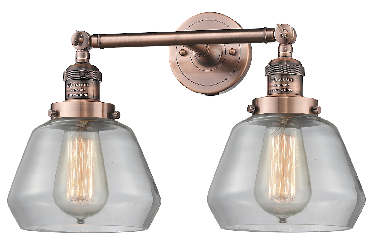 Glass 2 Light Adjustable Wall Sconce Up Or Down by Innovations Lighting