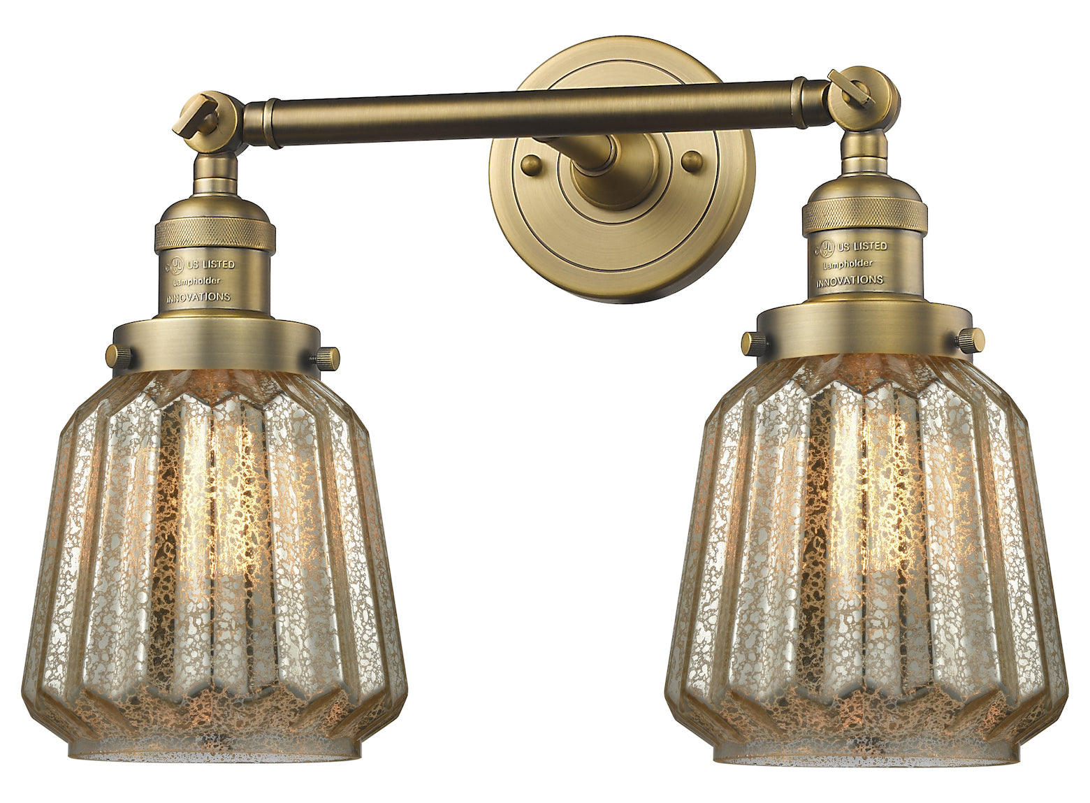 Glass 2 Light Adjustable Wall Sconce Up Or Down by Innovations Lighting