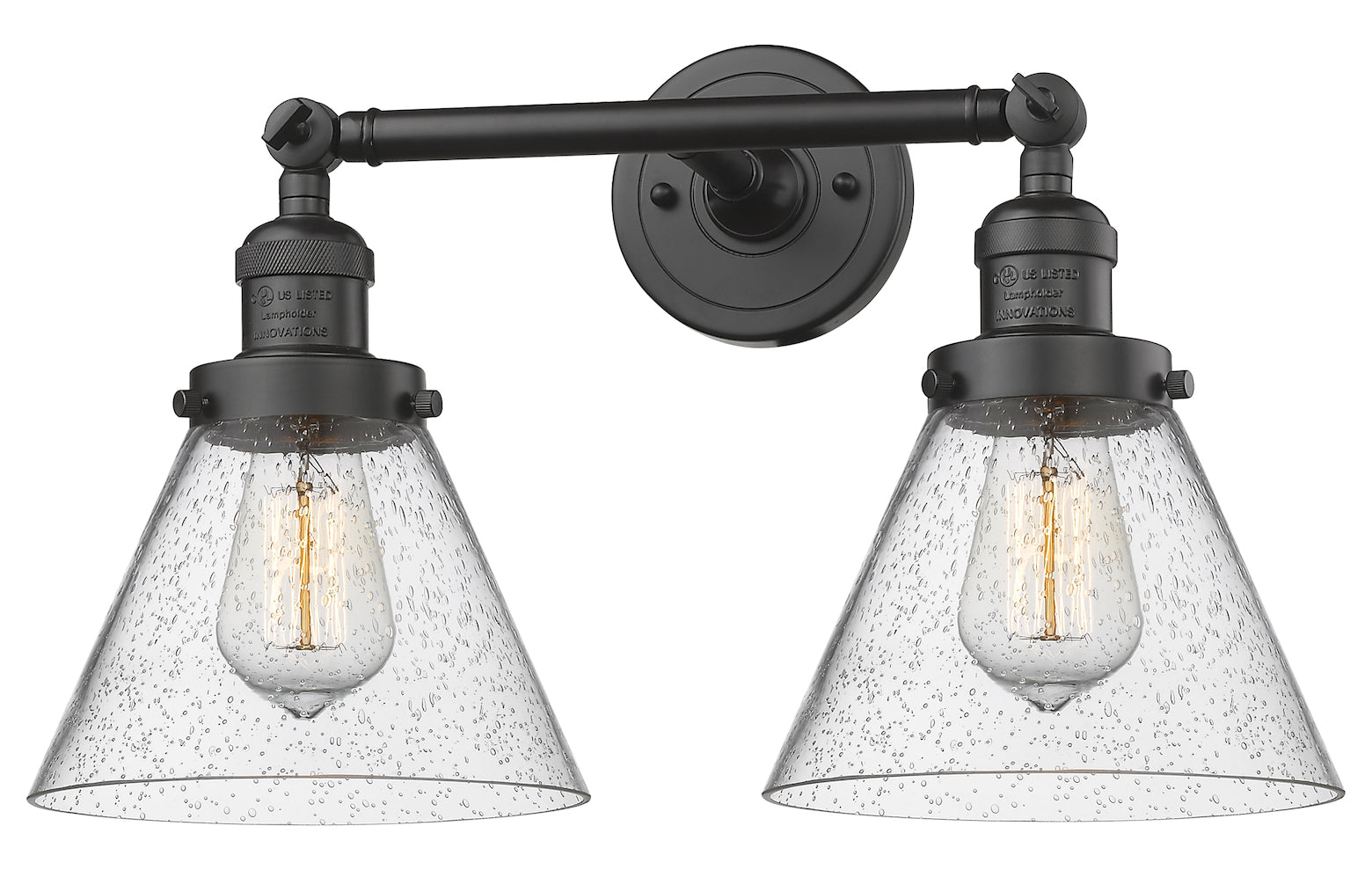 Glass 2 Light Adjustable Wall Sconce Up Or Down by Innovations Lighting