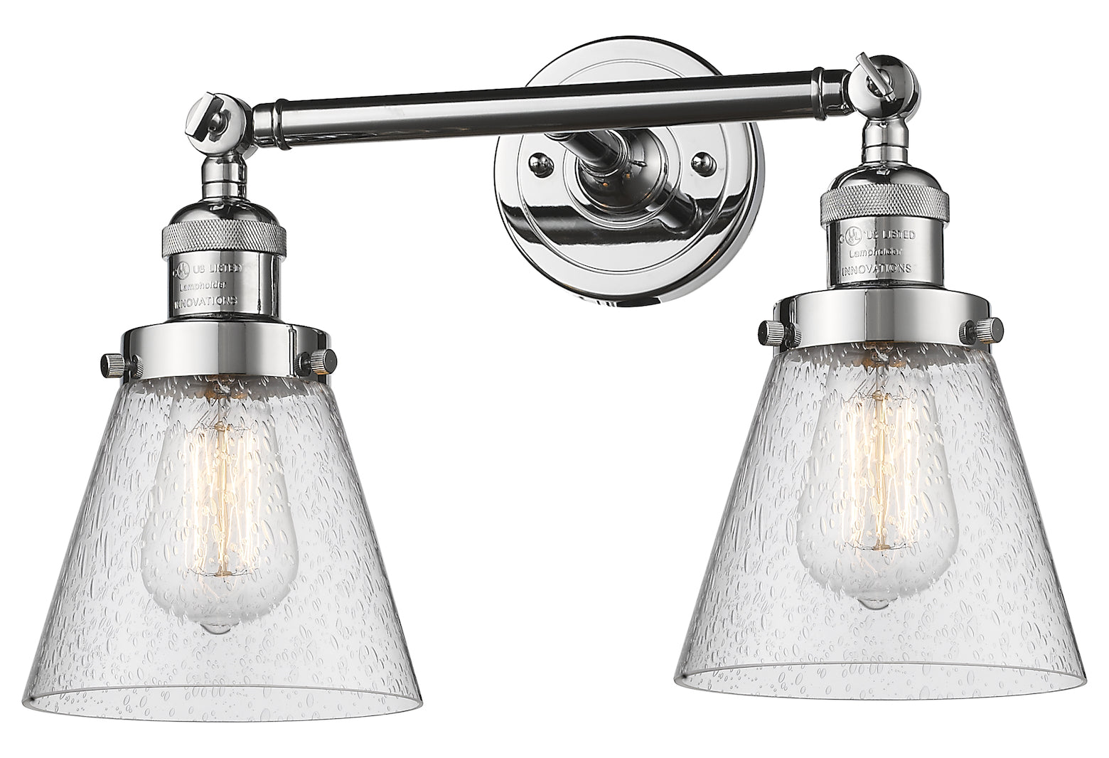 Glass 2 Light Adjustable Wall Sconce Up Or Down by Innovations Lighting