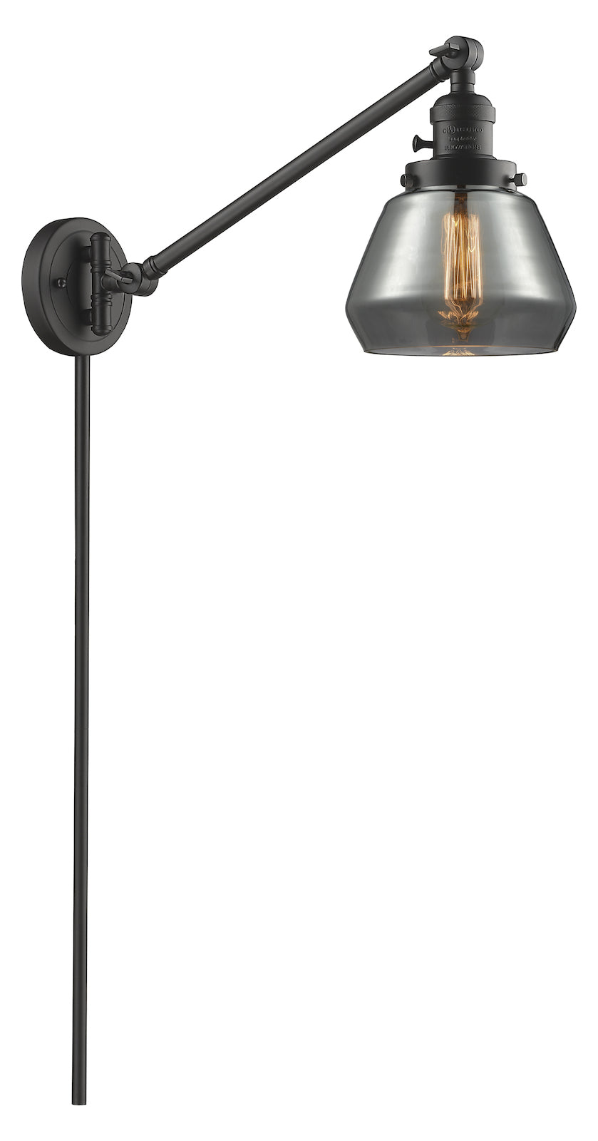 Glass Adjustable Single Swing Arm Portable Wall Sconce by Innovations Lighting