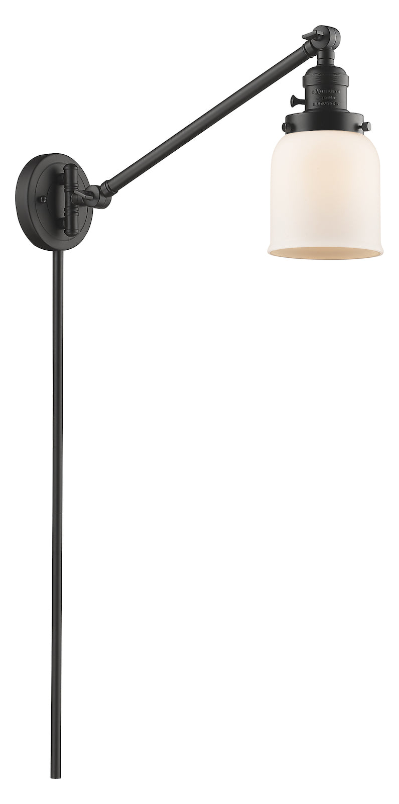 Glass Adjustable Single Swing Arm Portable Wall Sconce by Innovations Lighting