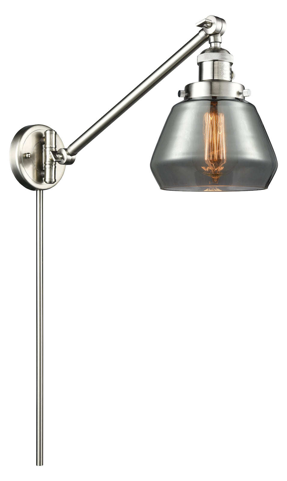 Glass Adjustable Single Swing Arm Portable Wall Sconce by Innovations Lighting