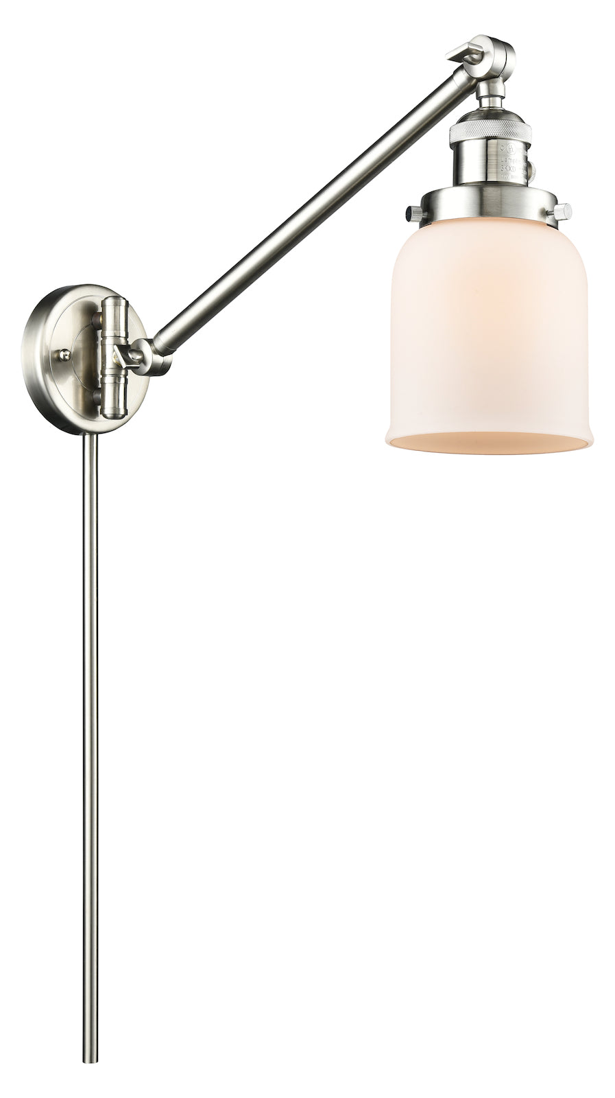 Glass Adjustable Single Swing Arm Portable Wall Sconce by Innovations Lighting